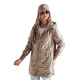 Brown quilted jacket for women Livi 