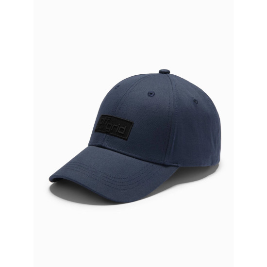 Unisex tumši zila cepure Grid V3 OM-ACCS-0104 - Aksesuāri vīriešiem Unisex tumši zila cepure Grid V3 OM-ACCS-0104