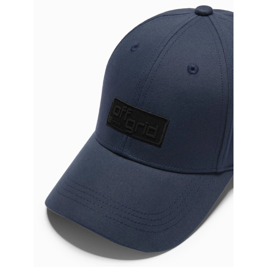 Unisex tumši zila cepure Grid V3 OM-ACCS-0104 - Aksesuāri vīriešiem Unisex tumši zila cepure Grid V3 OM-ACCS-0104
