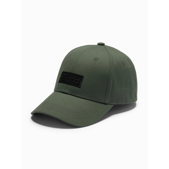 Unisex zaļa cepure Grid V6 OM-ACCS-0104 - Aksesuāri vīriešiem Unisex zaļa cepure Grid V6 OM-ACCS-0104