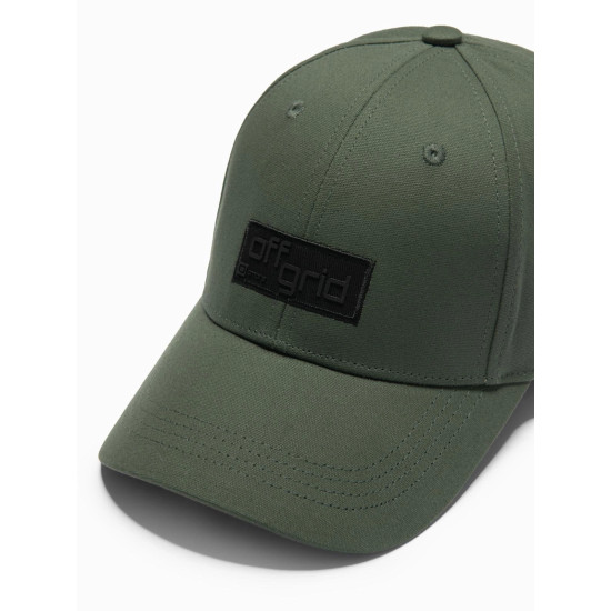 Unisex zaļa cepure Grid V6 OM-ACCS-0104 - Aksesuāri vīriešiem Unisex zaļa cepure Grid V6 OM-ACCS-0104