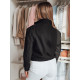 Melna sieviešu oversize bomber jaka Milina TY4791 - Sievietēm Melna sieviešu oversize bomber jaka Milina TY4791