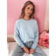 Women's light blue jumper Mia BY1370 - Jumpers Women's light blue jumper Mia BY1370