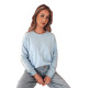 Women's light blue jumper Mia BY1370 - Jumpers Women's light blue jumper Mia BY1370