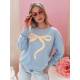 Women's blue jumper Cute BY1377 - Jumpers Women's blue jumper Cute BY1377