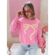 Women's pink jumper Cute BY1375 - Jumpers Women's pink jumper Cute BY1375
