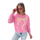 Women's pink jumper Cute BY1375 - Jumpers Women's pink jumper Cute BY1375