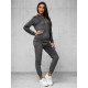 Women's dark grey velour set Merlin JS/35C1612/5 - For women Women's dark grey velour set Merlin JS/35C1612/5