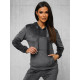 Women's dark grey velour set Merlin JS/35C1612/5 - For women Women's dark grey velour set Merlin JS/35C1612/5