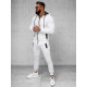 Men's white hooded tracksuit Adam O/FF3705AB - For men Men's white hooded tracksuit Adam O/FF3705AB