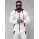 Men's white hooded tracksuit Adam O/FF3705AB - For men Men's white hooded tracksuit Adam O/FF3705AB
