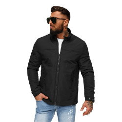 Vīriešu melna jaka Emil Vīriešu melna jaka Emil