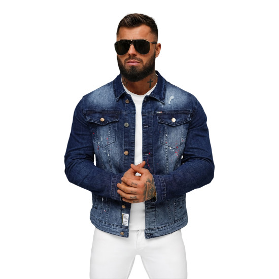Blue denim jacket Onil NB/MJ542BS - For men Blue denim jacket Onil NB/MJ542BS