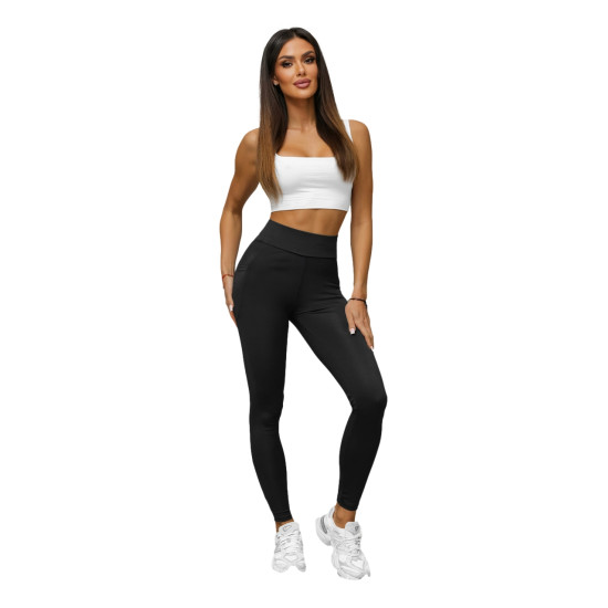Melnas sieviešu bikses Fit JS/35K1606/3 - Džinsi un bikses Melnas sieviešu bikses Fit JS/35K1606/3
