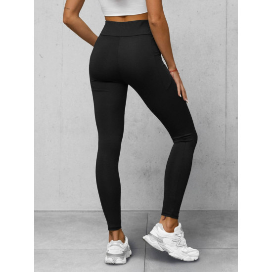 Melnas sieviešu bikses Fit JS/35K1606/3 - Džinsi un bikses Melnas sieviešu bikses Fit JS/35K1606/3