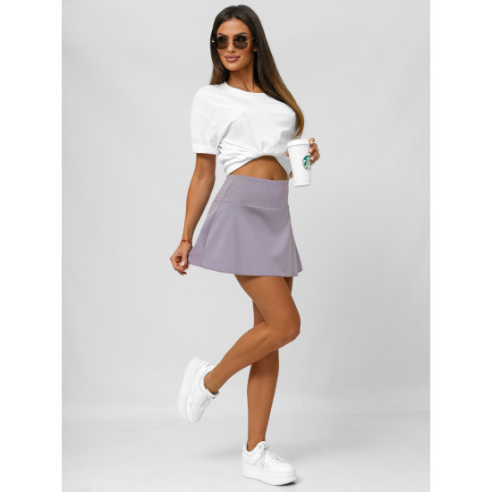Sieviešu violeti svārki-šorti Active JS/17K568/2 - Sievietēm Sieviešu violeti svārki-šorti Active JS/17K568/2