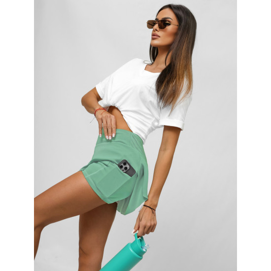 Sieviešu zaļi svārki-šorti Active JS/17K568/88 - Sievietēm Sieviešu zaļi svārki-šorti Active JS/17K568/88