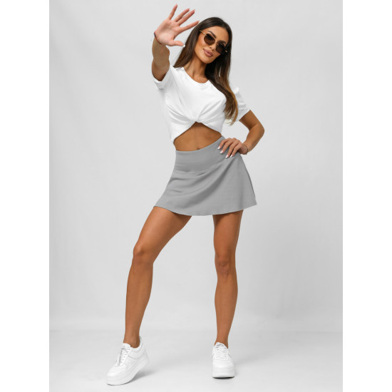 Sieviešu pelēks svārki-šorti Active JS/17K568/5 - Sievietēm Sieviešu pelēks svārki-šorti Active JS/17K568/5