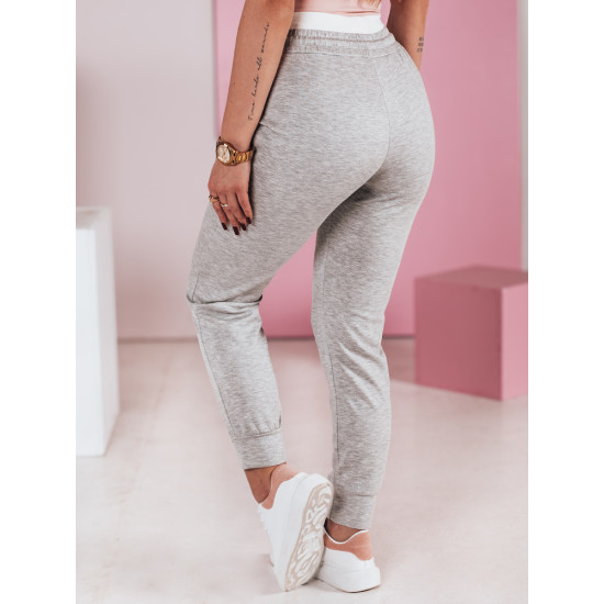 Sieviešu ikdienas pelēkas smuka piegriezuma bikses Sports UY2400