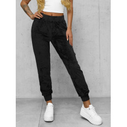 Sieviešu velūra bikses melnā krāsā Azil Sieviešu velūra bikses melnā krāsā Azil