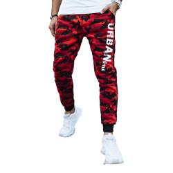 Vīriešu sarkanas kamuflāžas ikdienas bikses Urban