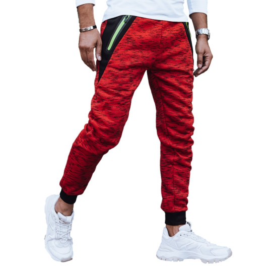 Men's casual trousers Klorun in red UX4442 - Action Men's casual trousers Klorun in red UX4442
