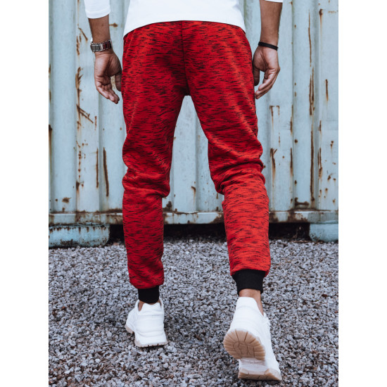 Men's casual trousers Klorun in red UX4442 - Action Men's casual trousers Klorun in red UX4442