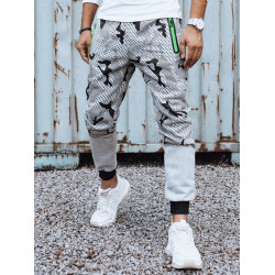 Vīriešu gaiši pelēkas kamuflāžas ikdienas bikses Run