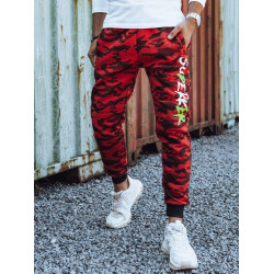Vīriešu sarkanas kamuflāžas ikdienas bikses Superker