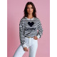 Granatowy sweter damski Amour MY2320 - Dla kobiet Granatowy sweter damski Amour MY2320