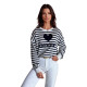 Granatowy sweter damski Amour MY2320 - Dla kobiet Granatowy sweter damski Amour MY2320