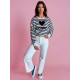 Granatowy sweter damski Amour MY2320 - Dla kobiet Granatowy sweter damski Amour MY2320