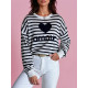 Granatowy sweter damski Amour MY2320 - Dla kobiet Granatowy sweter damski Amour MY2320