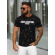Men's black shirt Milan O/MPO3443 - T-shirt Men's black shirt Milan O/MPO3443