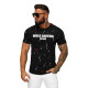 Men's black shirt Milan O/MPO3443 - T-shirt Men's black shirt Milan O/MPO3443