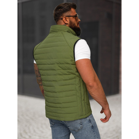 Vīriešu haki krāsas veste Edoar JS/31M5062/136 - Vīriešiem Vīriešu haki krāsas veste Edoar JS/31M5062/136