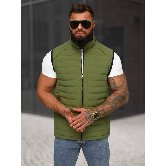 Vīriešu haki krāsas veste Edoar JS/31M5062/136 - Vīriešiem Vīriešu haki krāsas veste Edoar JS/31M5062/136