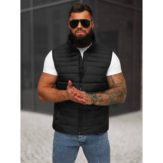 Vīriešu melna veste Tore JS/31M5065/392 - Vīriešiem Vīriešu melna veste Tore JS/31M5065/392