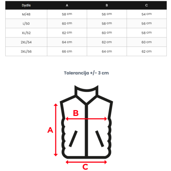 Vīriešu melna veste Tore JS/31M5065/392 - Vīriešiem Vīriešu melna veste Tore JS/31M5065/392