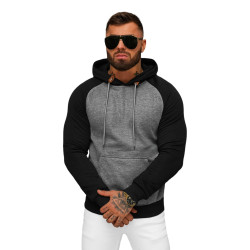 Vīriešu tumši pelēks džemperis ar kapuci Aiden Vīriešu tumši pelēks džemperis ar kapuci Aiden