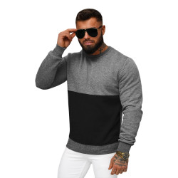 Vīriešu tumši pelēks džemperis Feder Vīriešu tumši pelēks džemperis Feder