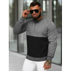 Vīriešu tumši pelēks džemperis Feder Vīriešu tumši pelēks džemperis Feder