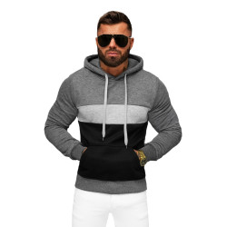 Vīriešu tumši pelēks džemperis Lonzo Vīriešu tumši pelēks džemperis Lonzo