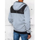 Men's grey hooded jacket Bastin TX4393