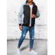 Men's grey hooded jacket Bastin TX4393