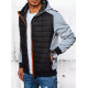 Men's grey hooded jacket Bastin TX4393