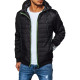 Men's black hooded jacket Bastin