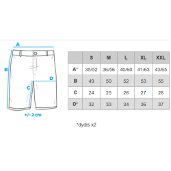 Vīriešu pelēkie šorti Aras