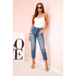 Sieviešu gaiši balta blūze Tina