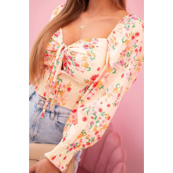 Sieviešu blūze dzeltenā krāsā Doni